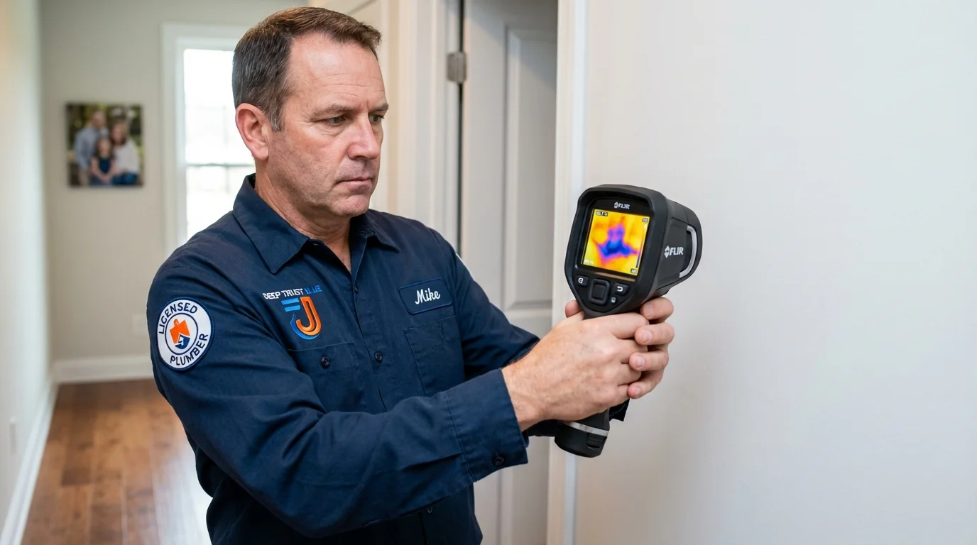 Thermal imaging leak detection by Johns Plumbing LLC in Ossipee